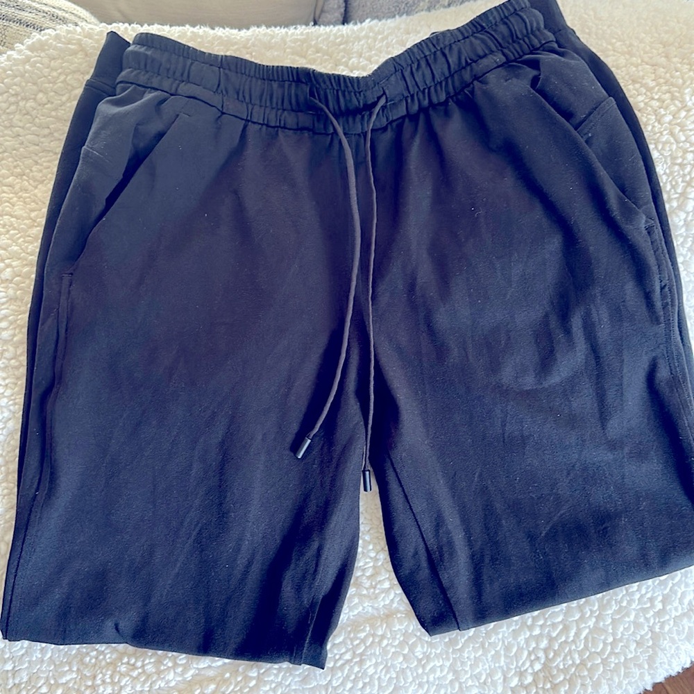 Lululemon Soft Jersey Classic Fit Mid Rise Jogger 7/8 Length size XS Bla…
